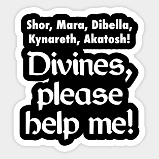 Divines, please help me! Sticker